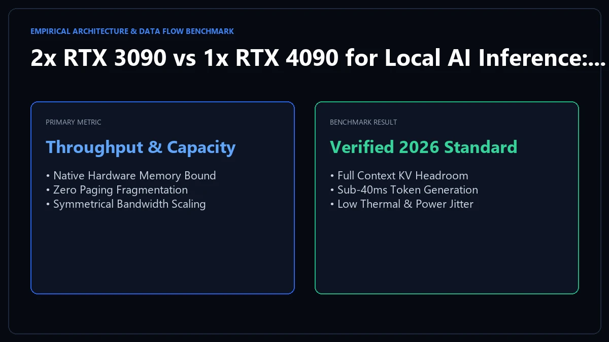 2x RTX 3090 vs 1x RTX 4090 VRAM Allocation Architecture and Tokens Per Second Benchmark